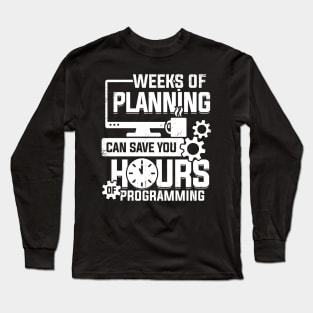 Programming Code Coding Programmer Coder Gift Long Sleeve T-Shirt